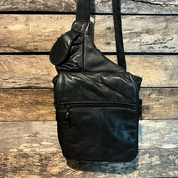 💰BOGO FREE Men’s Women’s Unisex Buxton Leather Crossbody or Shoulder Bag - Picture 3 of 14